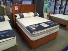 Silentnight Aspire 4ft 6” double mattress with Silentnight Slumber 2 drawer divan base and premium