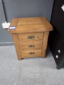 3 drawer bedside cabinet