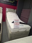 Adjust a bed Gel-flex ortho 3ft single with single drawer divan and Whitby floorstanding headboard