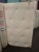 Beauty Sleep memory bonnell 12.5 gauge firm 4ft double mattress rrp. £199.99