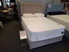 Sopor Elegance 5000 luxury soft 4ft 6” double mattress with 2 drawer divan base and floor standing