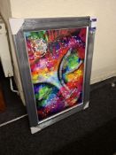Abstract “Buddha” liquid art framed art rrp. £199.99