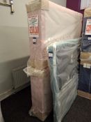 Highgate Renoir solid sided bed base with floor standing headboard 5ft king size rrp. £350