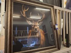 Deer framed artwork rrp. £199.95
