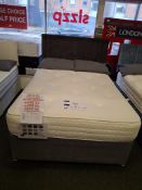Dreamland beds sleep 1500 4ft 6” double mattress with 2 drawer divan base and headboard rrp. £699