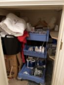 Contents of Linen room (under stairs near snug room)