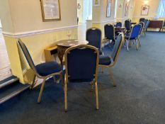 20x metal framed stackable chairs (tables not included)