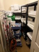 Contents of Linen room (at top of stairs near room 1)