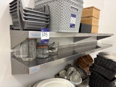 6x Vogue stainless steel shelves