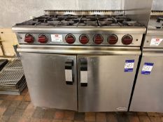 Moorwood Vulcan 6 burner gas hob and two door oven