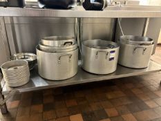 Quantity of assorted pots and pans