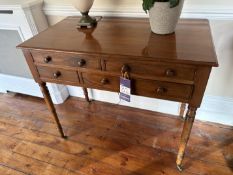 2 drawer (Bottom Left/Right with 3 faux drawers) console table. 1005mm x 550mm x 860mm