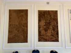 7 assorted tapestries. 4 larger ones 1200mm x 1940mm