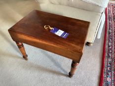 Mahogany baby bath. 595mm x 375mm x 465mm high