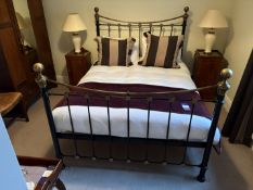 Queen sized (5') metal framed bed