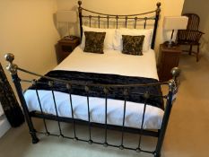 Queen sized (5') metal framed bed