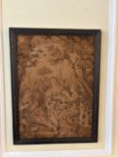 3 framed tapestries. 720mm x 950mm