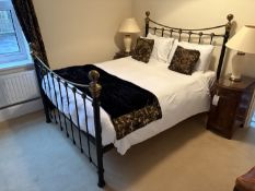 Queen sized (5') metal framed bed