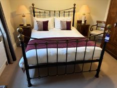 Queen sized (5') metal framed bed