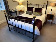 Queen sized (5') metal framed bed