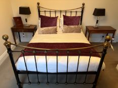 Queen sized (5') metal framed bed