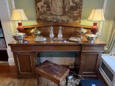 Twin pedestal sideboard. 1980mm x 605mm x 12800mm total height