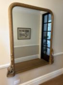 Large ornate mirror. Damaged 1500mm x 1670mm