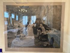 2 assorted framed artwork