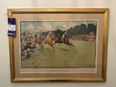 4 Framed prints all titles 'The Blue market Races' 780mm x 590mm