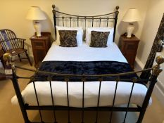 Queen sized (5') metal framed bed