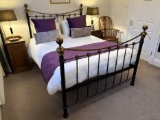 Queen sized (5') metal framed bed