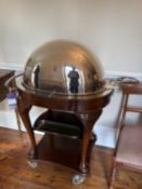 Meat serving trolley