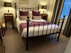 Queen sized (5') metal framed bed