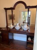 Large mirrored sideboard (missing door) 980mm x 675mm x 2480mm high