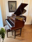 John Broadwood & Sons, London piano (1400mm x 1450mm) and piano stool