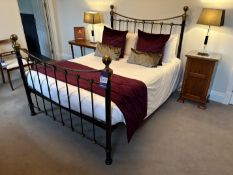 Queen sized (5') metal framed bed