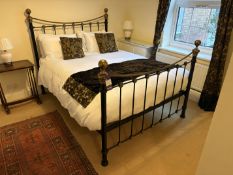 Queen sized (5') metal framed bed