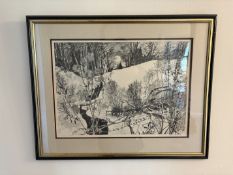 Set of 12 'Peter Newcombe' Months of the year framed prints