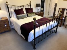 Queen sized (5') metal framed bed