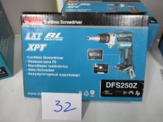 Makita DFS250Z Cordless Drywall Screwdriver (Unused/Body Only)