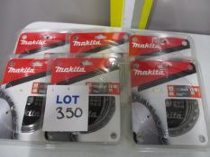 (6) Makita MakForce B-08296 TCT Circular Saw Blades for Wood (Unused)