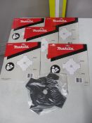 (5) Makita 195150-5, 4-Tooth Circular Blades for Thick Vegetation (Unused)
