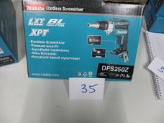 Makita DFS250Z Cordless Drywall Screwdriver (Unused/Body Only)