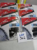 (6) Makita B-08903 TCT Makblade Circular Saw Blades for Wood (Unused)