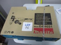Makita DA4031 13mm Capacity Rotary Angle Drill 240 Volt (Unused)