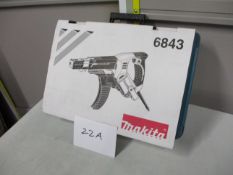 Makita 6843 Auto Feed Screwdriver in Carrying Case, 240 Volt (Unused)