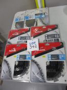 (6) Assorted Makita TCT Circular Saw Blades for Wood (Unused)