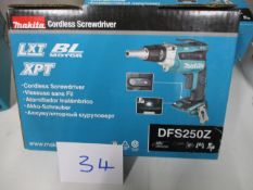 Makita DFS250Z Cordless Drywall Screwdriver (Unused/Body Only)
