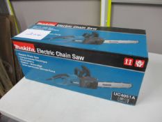 Makita UC4051A Electric Chainsaw, 400mm Bar Length 240 Volt (Unused)