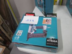 Makita AT638A Pneumatic Narrow Crown Stapler in Carrying Case (Unused)